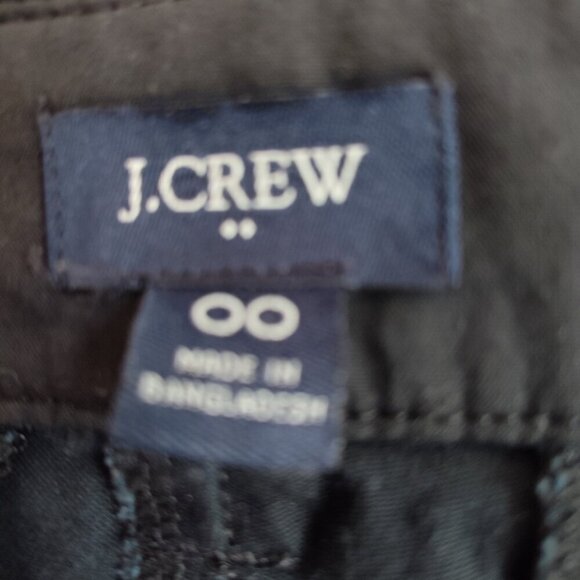 Ladies SZ 00 J Crew Factory Black 5" Cotton Chino Short - Picture 3 of 3